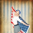 pin-up retro fotografie Praha fotografka Nikol Obrov�, viz�istka Eva Ceralov� pin-up foto