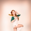pin-up retro fotografie Praha fotografka Nikol Obrov�, viz�istka Eva Ceralov� pin-up foto