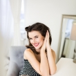 pin-up retro fotografie Praha fotografka Nikol Obrov, vizistka Eva Ceralov pin-up foto