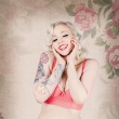PIN-UP Girl: Stephanie van der Strumpf , make-up: viz�istka Eva Ceralov�, pin-up a retro foto Praha Nikol Obrov� Photographer