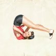pin-up retro fotografie Praha fotografka Nikol Obrov�, viz�istka Eva Ceralov� pin-up foto