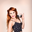pin-up retro fotografie Praha fotografka Nikol Obrov�, viz�istka Eva Ceralov� pin-up foto