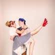 pin-up retro fotografie Praha fotografka Nikol Obrov�, viz�istka Eva Ceralov� pin-up foto