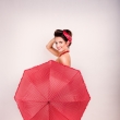 pin-up retro fotografie Praha fotografka Nikol Obrov�, viz�istka Eva Ceralov� pin-up foto