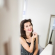 pin-up retro fotografie Praha fotografka Nikol Obrov�, viz�istka Eva Ceralov� pin-up foto