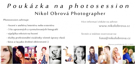 Z�kladn� d�rkov� poukaz na photosession
